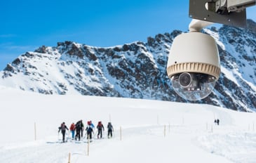 IoT-based CCTV camera in snow mountains